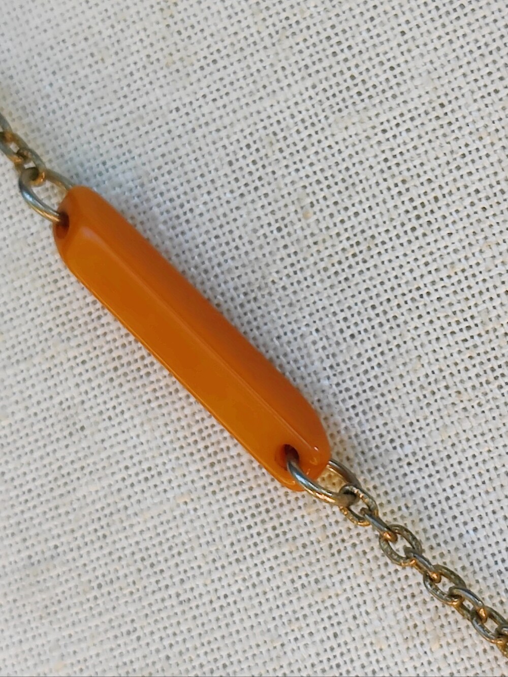 Vintage Art Deco Butterscotch Bakelite Necklace - Picture 4 of 6